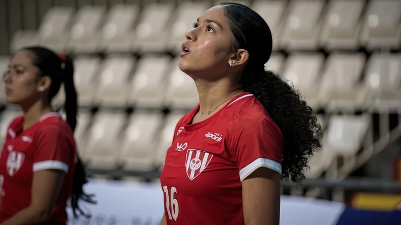 Geovanna em sua última partida o Tijuca Tênis Clube (Foto: Thiago Mendes/TTC)