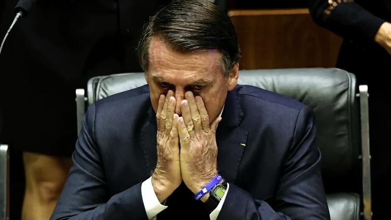 Jair Bolsonaro, ex-presidente condenado e preso pela trama golpista. Foto: Nelson ALMEIDA / AFP