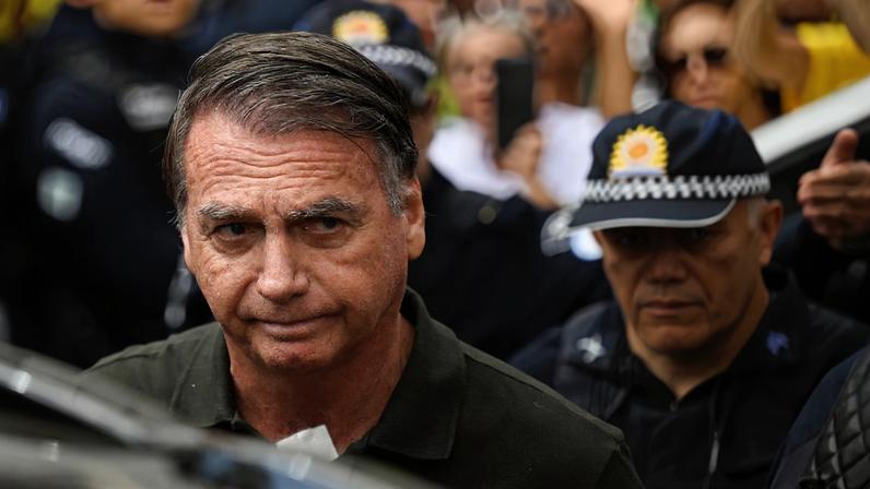 Former Brazilian President Jair Bolsonaro in Brasilia, Brazil, September 14, 2025. REUTERS/Mateus Bonomi