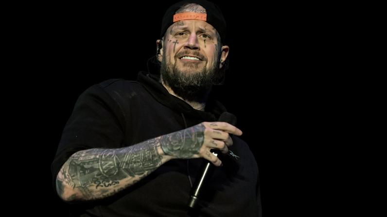 Jelly Roll performs onstage at Strummingbird Festival on Nov. 2, 2025.