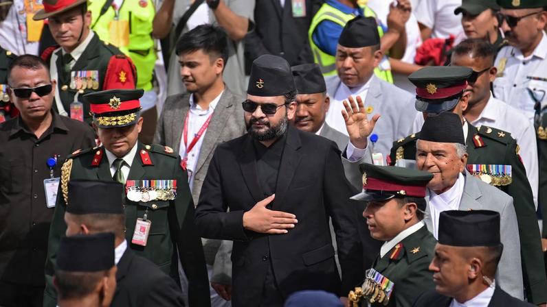 Balendra Shah attends Indra Jatra festival at Kathmandu Durbar Square in Kathmandu