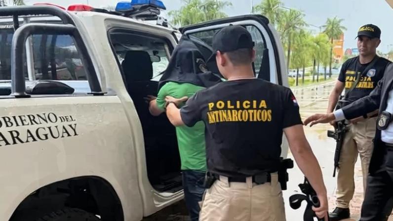 A prisão de Silvinei Vasques no Paraguai, em 26 de dezembro de 2025. Foto: Polícia Nacional do Paraguai/AFP