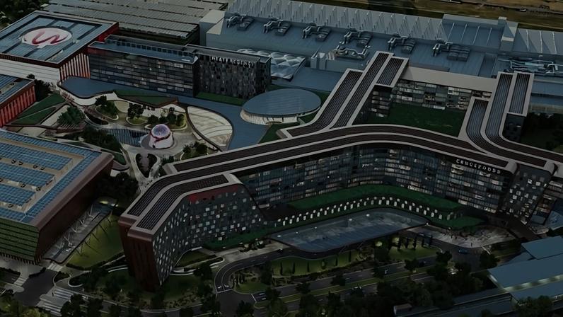Uma representação artística do plano de expansão de US$ 5,5 bilhões do Resorts World New York City, no Queens