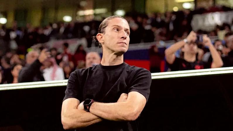 Técnico do Flamengo, Filipe Luís durante a final do Mundial contra o PSG (Foto: Adriano Fontes/Flamengo)
