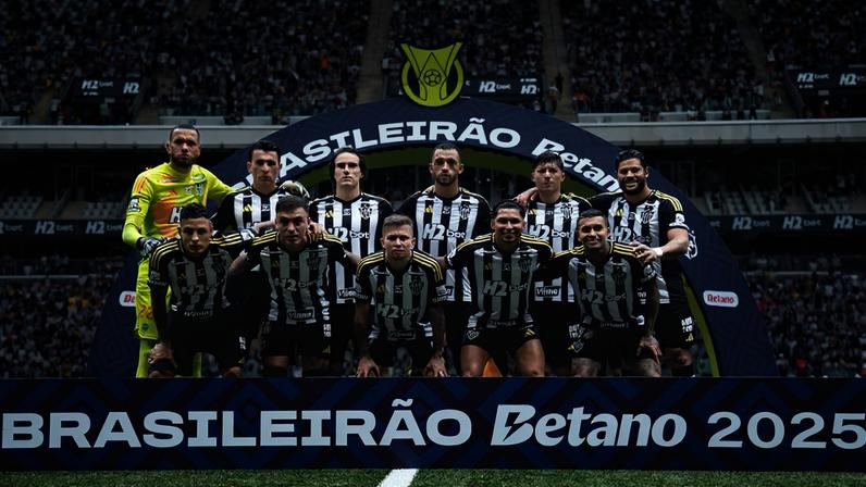 Time do Atlético (Foto: Pedro Souza / Atlético)
