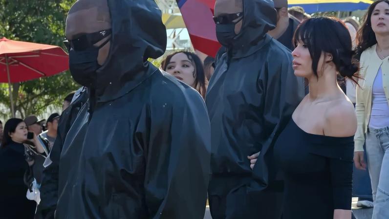 Bianca Censori covers up for Disneyland date with Kanye West and his kids