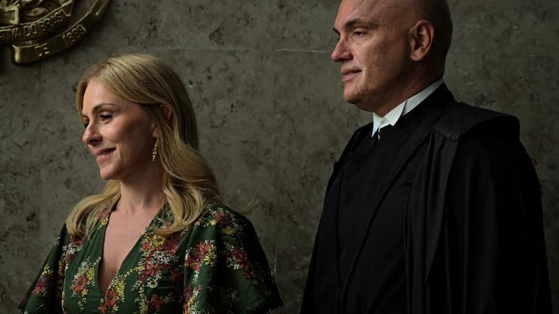 A advogada Viviane Barci de Moraes e o ministro do STF Alexandre de Moraes