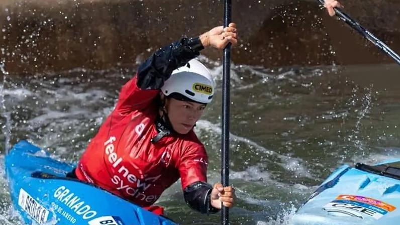 Ana Sátila no Mundial de Canoagem Slalom de 2025 (Foto: Divulgação / CBCa)