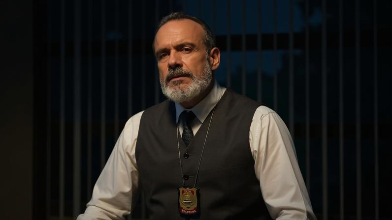 André Mattos, como delegado Jairo, na novela 'Três Graças'