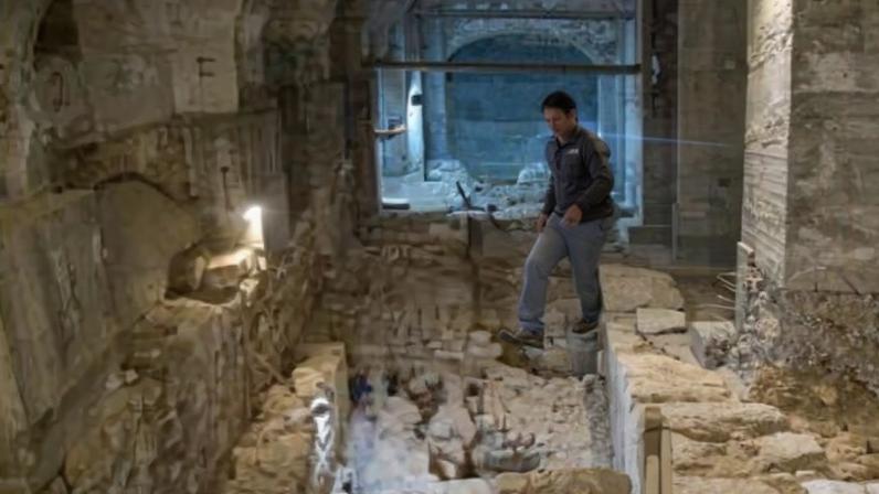 O segmento preservado impressiona pelas dimensões: mais de 40 metros de extensão e cerca de cinco metros de largura - Foto: Reprodução