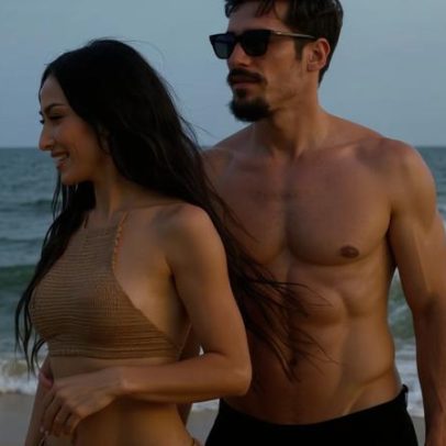 Sabrina Sato usa biquíni em dia de praia com Nicolas Prattes e a filha