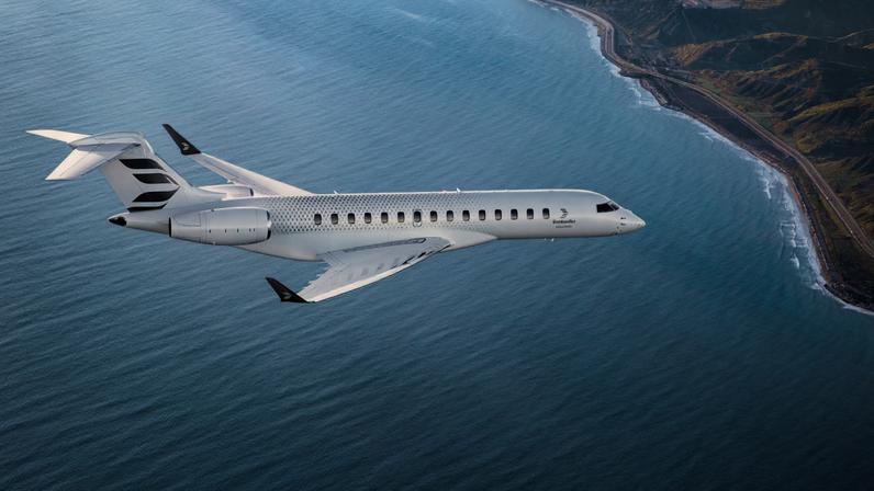 Global 8000, jato executivo mais rápido do mundo — Foto: Chad Slattery/Bombardier