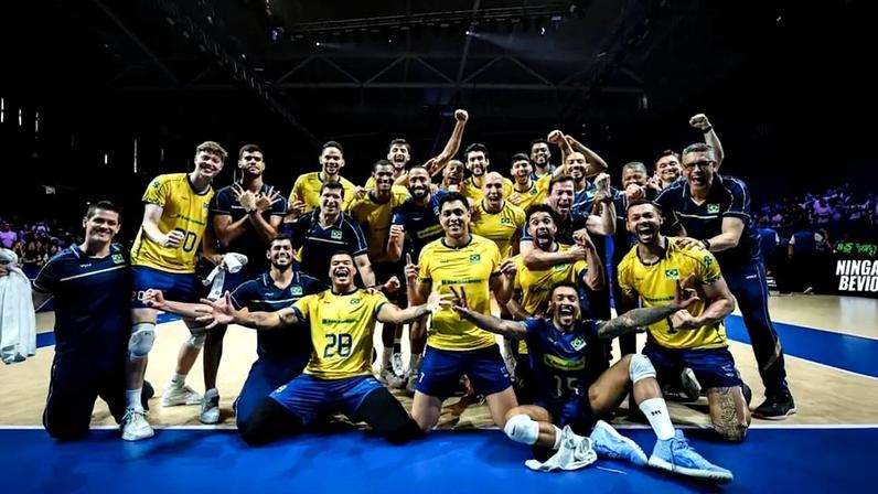 Brasil e Eslovênia se enfrentaram pelo terceiro lugar da VNL 2025 (Foto: Volleyball World)