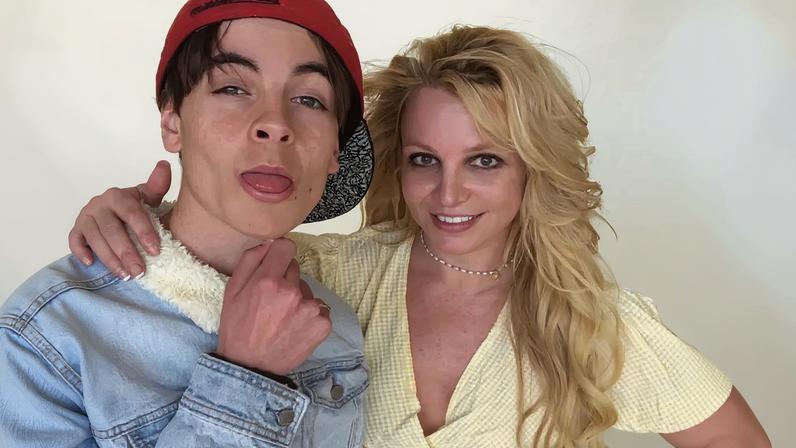 Britney Spears with her son Preston.