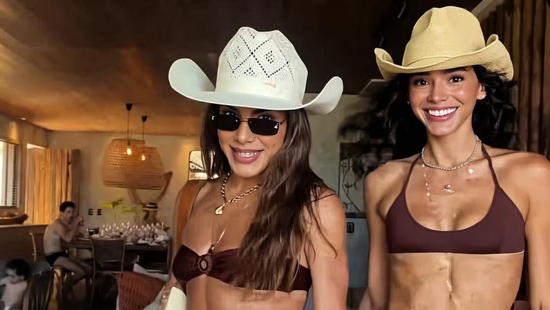 Camila Coelho e Bruna Marquezine — Foto: Reprodução/Instagram
