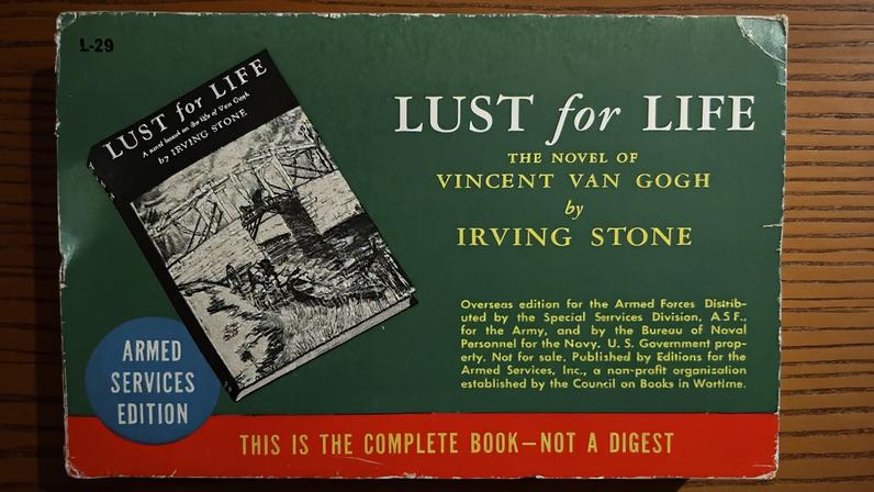 Cover of the Armed Services Edition of Lust for Life (1944) Photo: The Art Newspaper