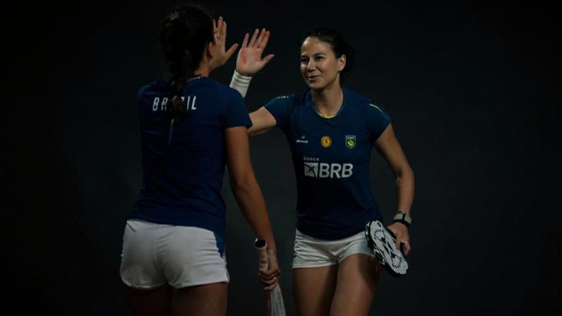 Sophia Chow e Vitória Marchezini (Foto: Ivan Storti/ Copa do Mundo de BT)