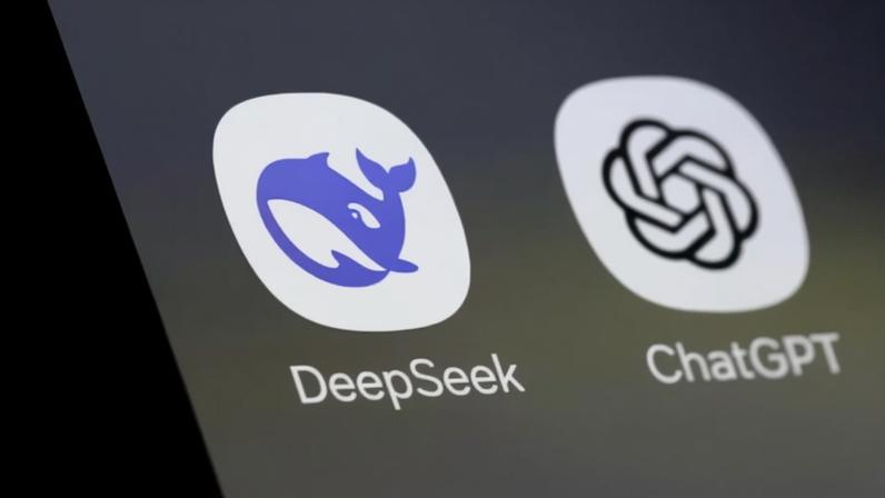 DeepSeek e ChatGPT — Foto: Reuters