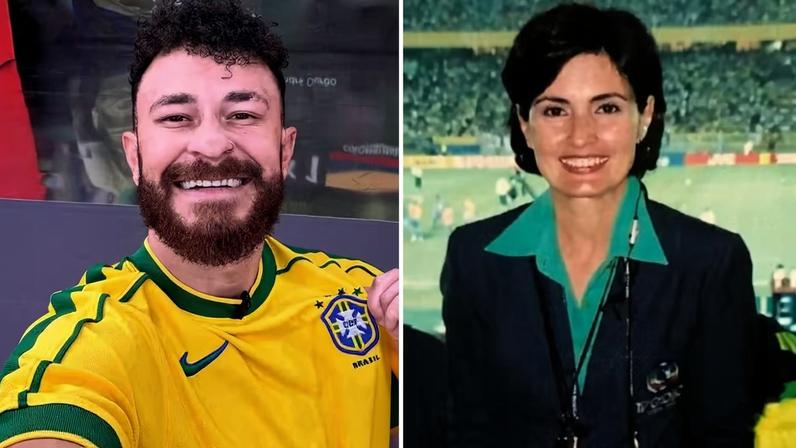 Nathalia Valente, Yuri Meirelles e Thales na praia — Foto: Reprodução/Instagram