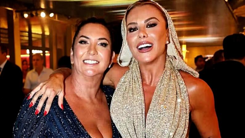 Poliana Rocha parabeniza Margareth Serrão — Foto: Reprodução/Instagram @danilocgouveia