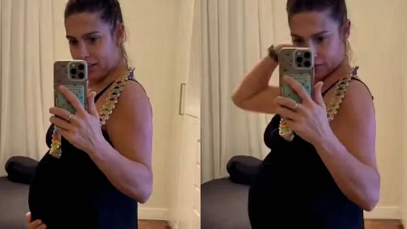 Bia Feres mostra detalhes do corpo três dias após o parto do filho, Ricardo — Foto: Reprodução/Instagram