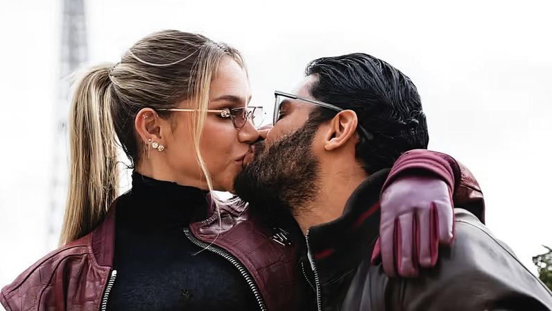 Em clima de romance, Hulk se declara à esposa em Paris — Foto: Reprodução/Instagram