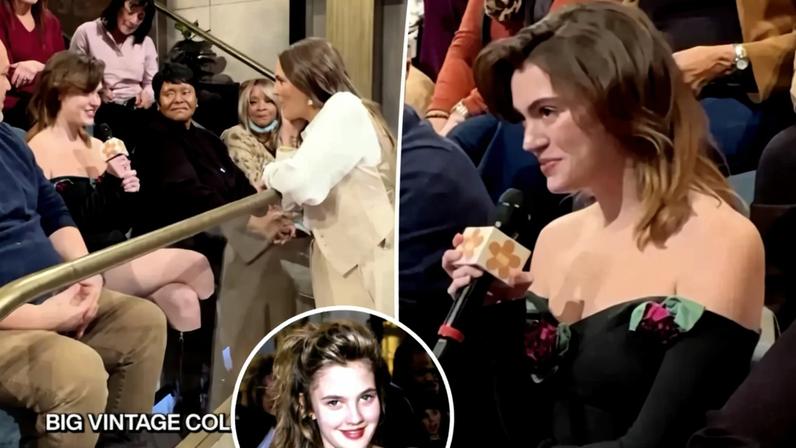 A fan attended The Drew Barrymore show wearing the same Betsey Johnson dress she wore to the 1989 Oscars.
