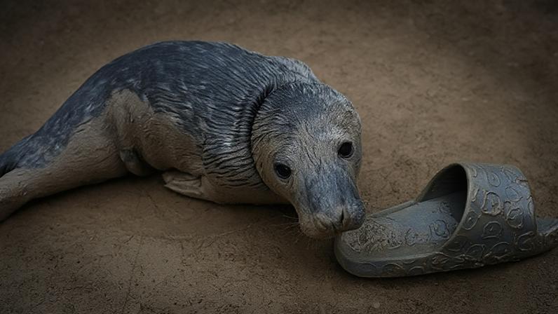 One seal pup was found underweight and exhausted near Seatown