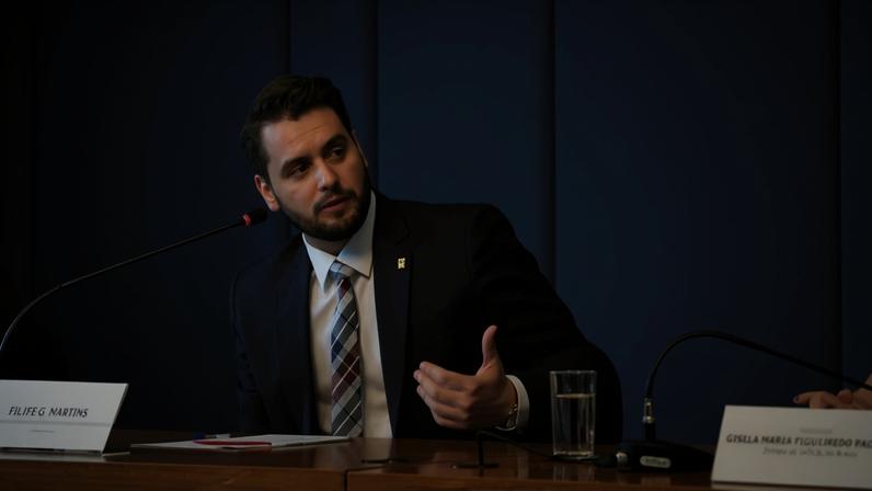 STF condena cinco réus do núcleo 2 da suposta tentativa de golpe de Estado. Filipe Martins recebeu a pena de 21 anos e 6 meses de prisão. (Foto: Arthur Max/MRE)