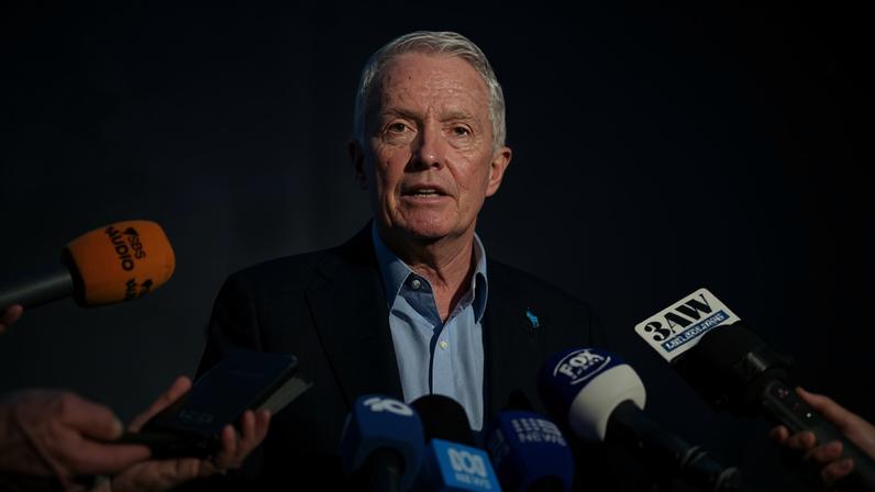 MELBOURNE, AUSTRALIA - OCTOBER 07: Craig Tiley, CEO of Tennis Australia, speaks to media during the Australian Open 2026 Media Launch at NantStudios on October 07, 2025 in Melbourne, Australia. (Photo by Daniel Pockett/Getty Images)