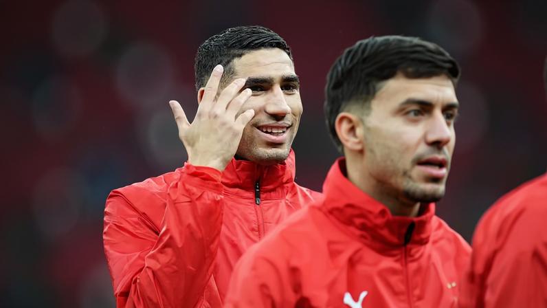 Depois de dois meses parado, Hakimi volta a jogar pela seleção do Marrocos na Copa Africana de Nações — Foto: Getty Images