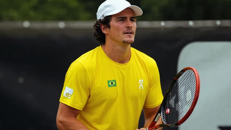 João Fonseca na pré-temporada na Yes Tennis (Foto: Divulgação)