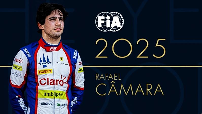 Rafael Câmara é premiado por desempenho na Fórmula 3 (Divulgação)