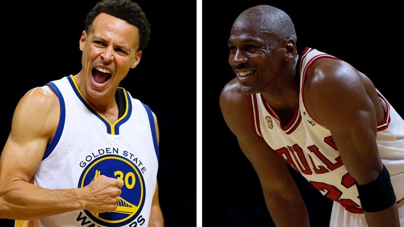 Stephen Curry e Michael Jordan