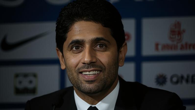Nasser Al-Khelaifi, dono do PSG (Foto: KENZO TRIBOUILLARD)