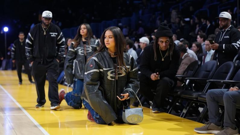 Blue Ivy was Beyoncé’s doppelgänger while attending an NBA game with her dad, Jay-Z. AP