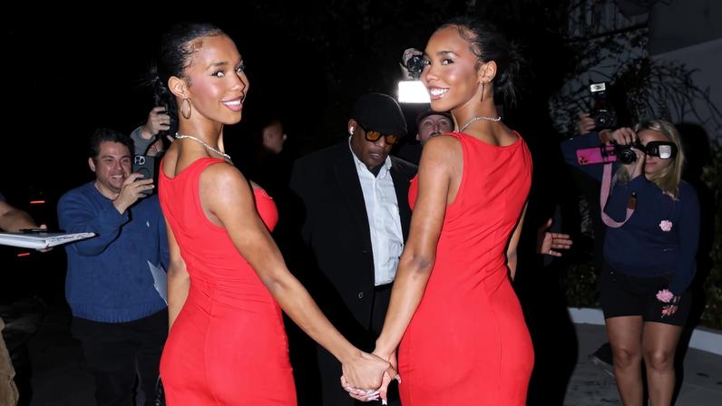 Jessie and D’Lila Combs attended Vas J. Morgan’s starry Christmas party in LA Thursday night. ALEXJR / BACKGRID