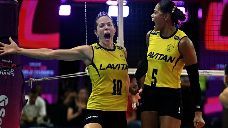 Michelle e Adenizia são pontos de referência do Praia Clube (Foto: João Pires/ Fotojump)