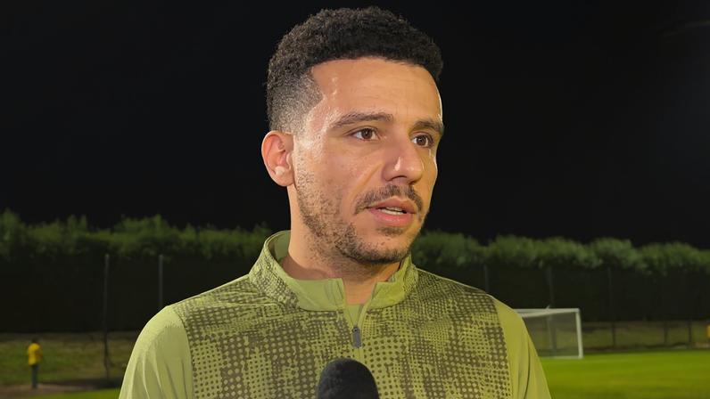 Mostafa Fathi, do Pyramids, analisa duelo contra o Flamengo no Intercontinental — Foto: Letícia Marques