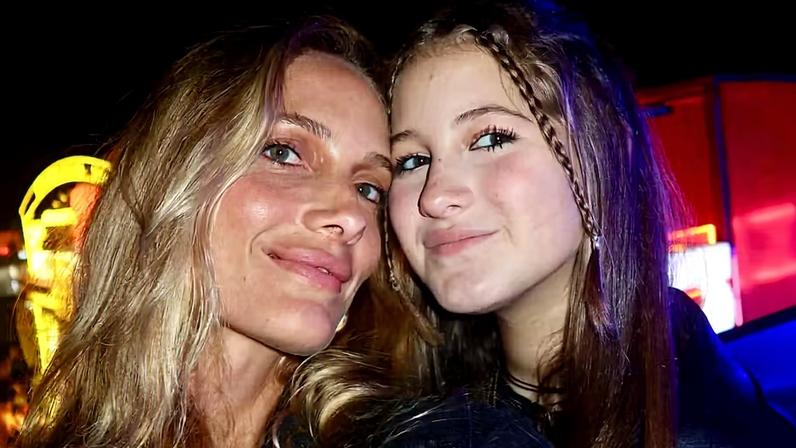 Schynaider Moura e a filha Anne Marie — Foto: Reprodução/Instagram