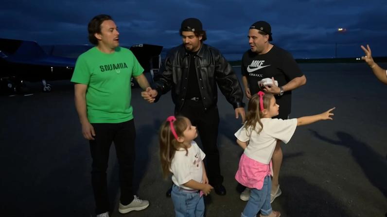 Zé Felipe e os filhos — Foto: Reprodução/ Instagram