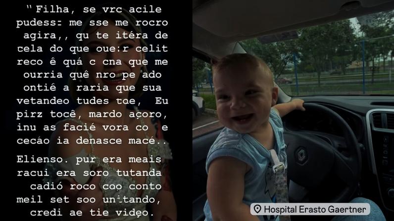 Pai e marido de Isabel Veloso se manifestam nas redes enquanto jovem segue internada em estado grave — Foto: Reprodução/ Instagram