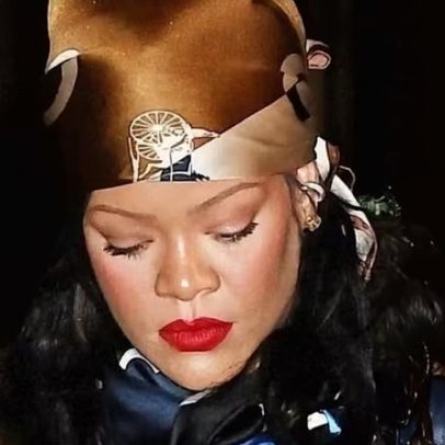 Rihanna é vista passeando com os filhos e A$AP Rocky após nascimento de menina