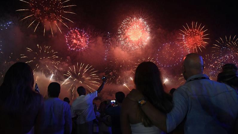 Queima de fogos na praia de Copacabana, Réveillon Rio 2019