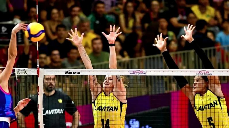 Scandicci e Praia Clube protagonizaram duelo equilibrado na semifinal (Foto: João Pires/ Fotojump)