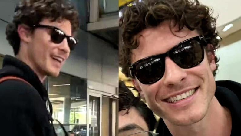 Shawn Mendes desembarca em São Paulo — Foto: Reprodução/Instagram