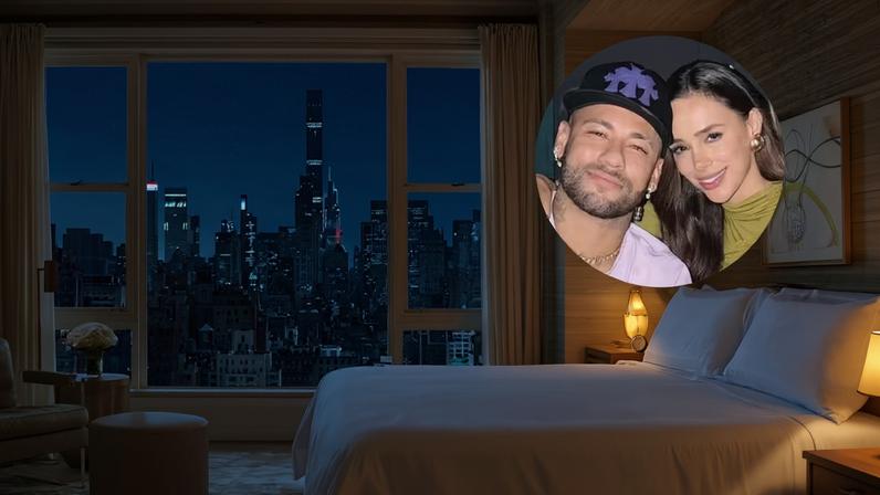 Neymar e Bruna Biancardi curtem suíte presidencial em NY com diária de mais de R$ 200 mil — Foto: Reprodução/Instagram/RosewoodHotels