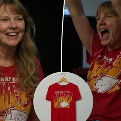 Camiseta da Junk Food Clothing de Taylor Swift com Chiefs volta ao estoque