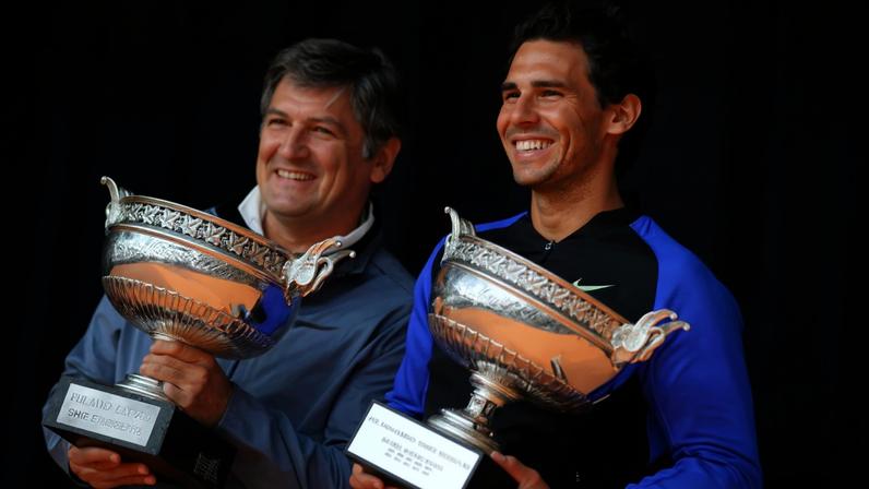 Toni Nadal e Rafael Nadal (Foto: Nicolas Gouhier/FFT)