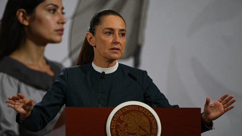 Claudia Sheinbaum, presidenta do México. Foto: CARL DE SOUZA / AFP